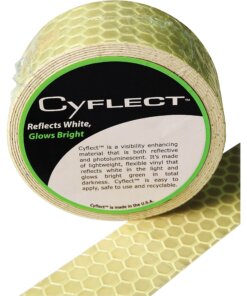 Miller's Creek Honeycomb Reflective Adhesive Tape - 5 ft Length x 1.50" Width - Plastic - 1 / Roll - Yellow