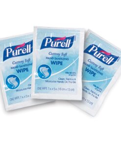 PURELL&reg; Cottony Soft Hand Sanitizing Wipes - White, Blue - Cotton - Soft, Moisturizing, Individually Wrapped - For Hand, Office, Restaurant, Healthcare - 1000 / Carton
