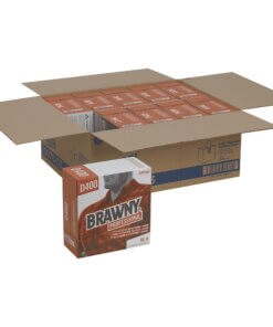 Brawny&reg; Professional D400 Disposable Cleaning Towels - 16.10" x 9.20" - White - Medium Duty, Absorbent, Soft - For Multipurpose - 90 Per Box - 900 / Carton