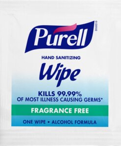 PURELL&reg; Sanitizing Hand Wipe Towelettes - White - Individually Wrapped - For Hand, Healthcare, Food Service, Hospitality, Travelling - 1000 / Carton
