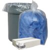 Nature Saver Recycled Trash Can Liners - Extra Large Size - 60 gal Capacity - 38" Width x 58" Length - 1.50 mil (38 Micron) Thickness - Low Density - Clear - 100/Carton - Pilferage Control