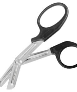 Medline Konig Bandage and Clothing Scissors - 7" Overall LengthSerrated Blade - Black - 1 Each