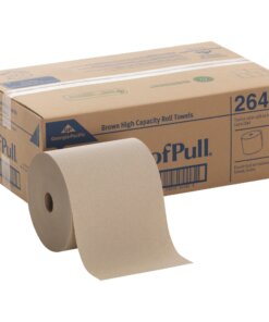 SofPull Mechanical Recycled Paper Towel Rolls - 1 Ply - 7.87" x 1000 ft - 7.80" Roll Diameter - Brown - Paper - Soft, Absorbent, Nonperforated - For Healthcare, Office Building - 6 / Carton