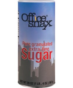 Office Snax Granulated Sugar Canister - Canister - 20 oz (567 g) - Granulated Sugar - 24/Carton