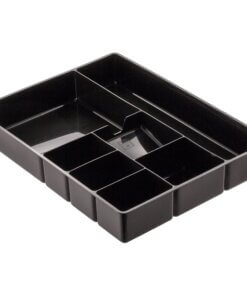 Officemate Deep Desk Drawer Tray - 7 Compartment(s) - 2.3" Height x 11.5" Width15.1" Length - Black - 1 Each