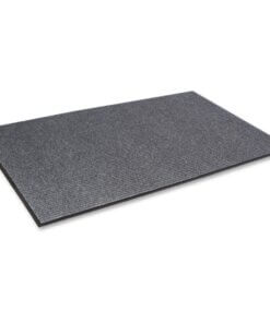Crown Mats Needle-rib Wiper/Scraper Mat - Entryway, Indoor - 72" Length x 48" Width x 0.31" Thickness - Rectangle - Polyethylene Terephthalate (PET) - Gray