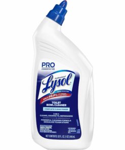 Professional Lysol Power Toilet Bowl Cleaner - Liquid - 32 fl oz (1 quart) - Wintergreen Scent - 1 Each - Clear
