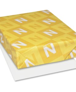 Neenah Capitol Bond Paper - White - 96 Brightness - Letter - 8 1/2" x 11" - 24 lb Basis Weight - Cockle - 500 / Ream - Archival-safe, Watermarked