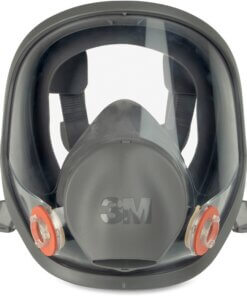 3M 6900 Full Facepiece Reusable Respirator - Lightweight, Comfortable, Reusable, Lens, Durable, Exhalation Valve - Particulate, Gases, Vapor, Debris Protection - Thermoplastic Elastomer (TPE), Thermoplastic Elastomer (TPE) - Black, Gray - 1 Each