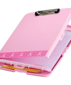 Officemate Slim Clipboard Storage Box - 11" - Pink - 1 Each