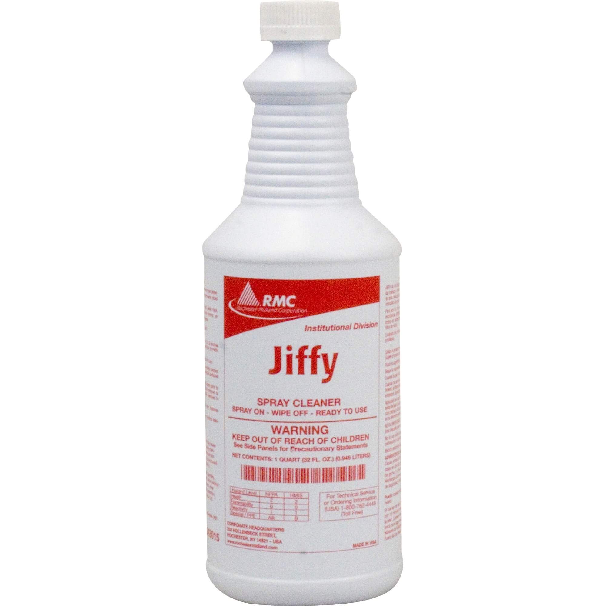 RMC Jiffy Spray Cleaner - Liquid - 32 fl oz (1 quart) - 1 Each - Yellow