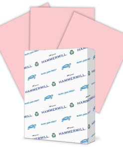 Hammermill Colors Recycled Copy Paper - Pink - Letter - 8 1/2" x 11" - 24 lb Basis Weight - Smooth - 500 / Ream - SFI - Jam-free, Acid-free