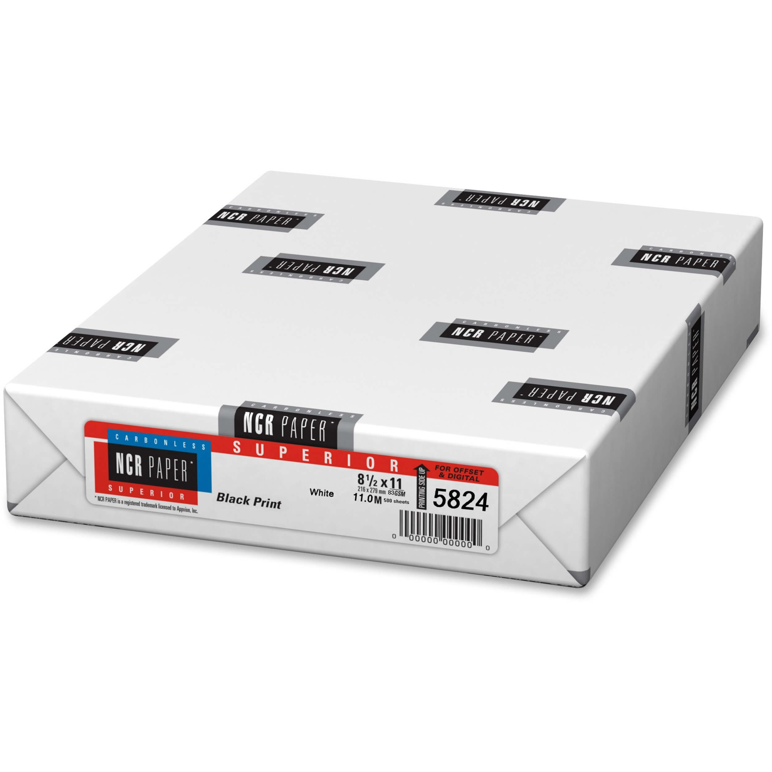 NCR Paper CFB Superior Carbonless Sheets - White - 92 Brightness - Letter - 8 1/2" x 11" - 22 lb Basis Weight - 500 / Pack - Carbonless