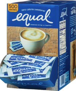 Equal Zero Calorie Original Sweetener Packets - 0.035 oz (1 g) - Artificial Sweetener - 500/Box