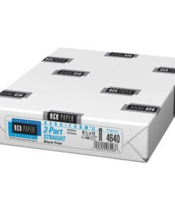 NCR Paper Xero/Form II Carbonless Paper Sheets - White/Yellow - Letter - 8 1/2" x 11" - Smooth - 500 / Pack - Pre-punched, Flexible, Precollated