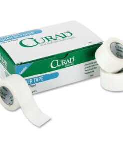 Curad Paper Adhesive Tape - 10 yd Length x 1" Width - Paper - 12 / Box - White