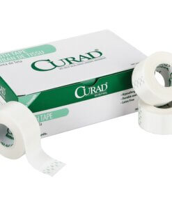 Curad Cloth Silk Adhesive Tape - 10 yd Length x 2" Width - Cloth - 6 / Box - White