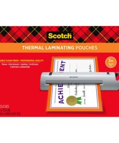 Scotch Thermal Laminator Pouches - Sheet Size Supported: Menu - Laminating Pouch/Sheet Size: 11.40" Width x 17.40" Length x 3 mil Thickness - Glossy - for Menu, Document, Photo, Craft, Artwork, Schedule, Presentation, Phone List, Certificate, Sign, Calendar, ... - Photo-safe, Double Sided - Clear - 25 / Pack