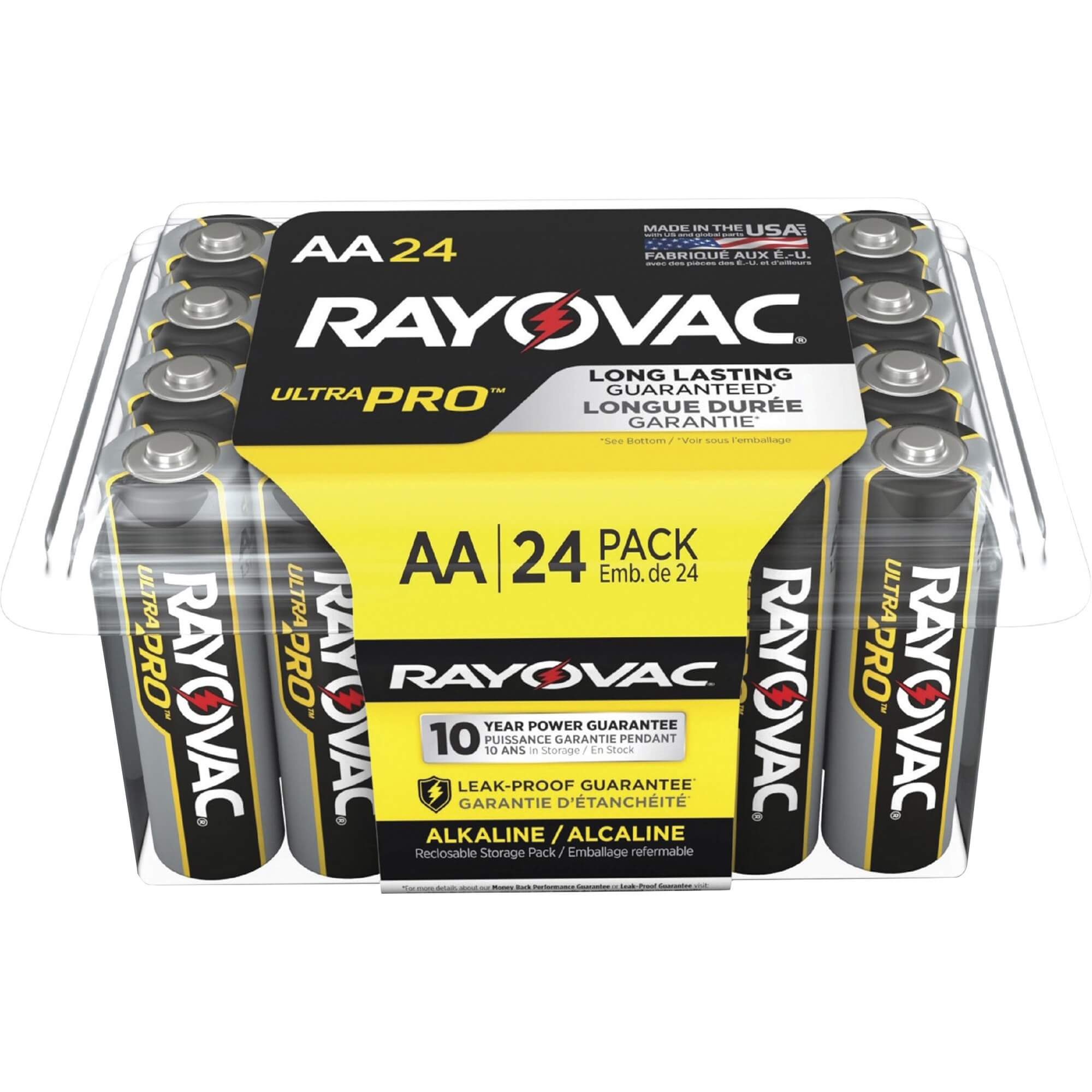 Rayovac Ultra Pro Alkaline AA Batteries - For Multipurpose - AA - 1.5 V DC - 24 / Pack