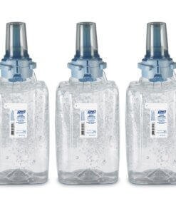 PURELL&reg; Hand Sanitizer Gel Refill - Fragrance-free Scent - 40.6 fl oz (1200 mL) - Push Pump Dispenser - Kill Germs - Skin, Hand - Clear - Dye-free, Fragrance-free, Durable - 3 / Carton