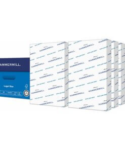 Hammermill Copy Plus Paper - White - 92 Brightness - Legal - 8 1/2" x 14" - 20 lb Basis Weight - 10 / Carton - FSC, SFI - Acid-free, Quick Drying