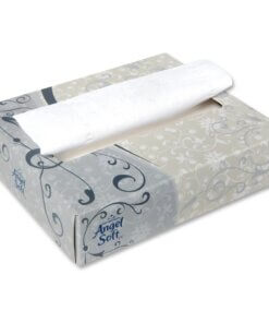 Angel Soft Professional Series Personal Flat Box Facial Tissue - 2 Ply - White - Soft - For Face - 50 Per Box - 60 / Carton