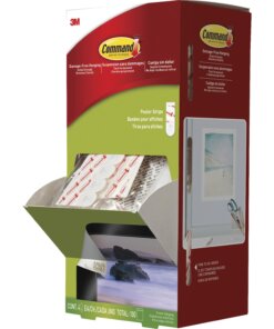 Command Poster Strips Trial Pack - 2.13" Length x 0.75" Width - Foam - 100 / Carton - White
