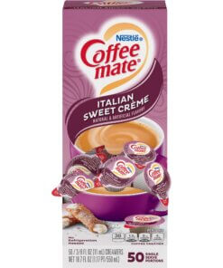 Coffee mate Italian Sweet Cream Creamer Single Serve Tubs - Italian Sweet Creme Flavor - 0.38 fl oz (11 mL) - 50/Box - 50 Serving