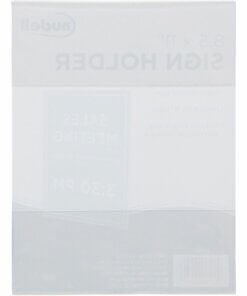 Golite nu-dell Cubicle Sign Holder - 1 Each - 8.5" Width x 11" Height - Rectangular Shape - Hook & Loop Fastener Closure - Acrylic - Clear