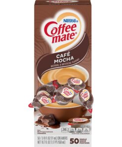 Coffee mate Caf&eacute; Mocha Gluten-Free Liquid Creamer - Single-Serve Tubs - Cafe Mocha Flavor - 0.38 fl oz (11 mL) - 50/Box - 50 Serving