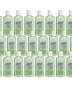 PURELL&reg; Hand Sanitizer Gel - Floral Scent - 4 fl oz (118.3 mL) - Squeeze Bottle Dispenser - Kill Germs - Hand - Green - Non-sticky, Residue-free, Moisturizing - 24 / Carton