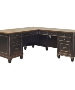 Martin Hartford L-Shaped Desk - Vintage Black