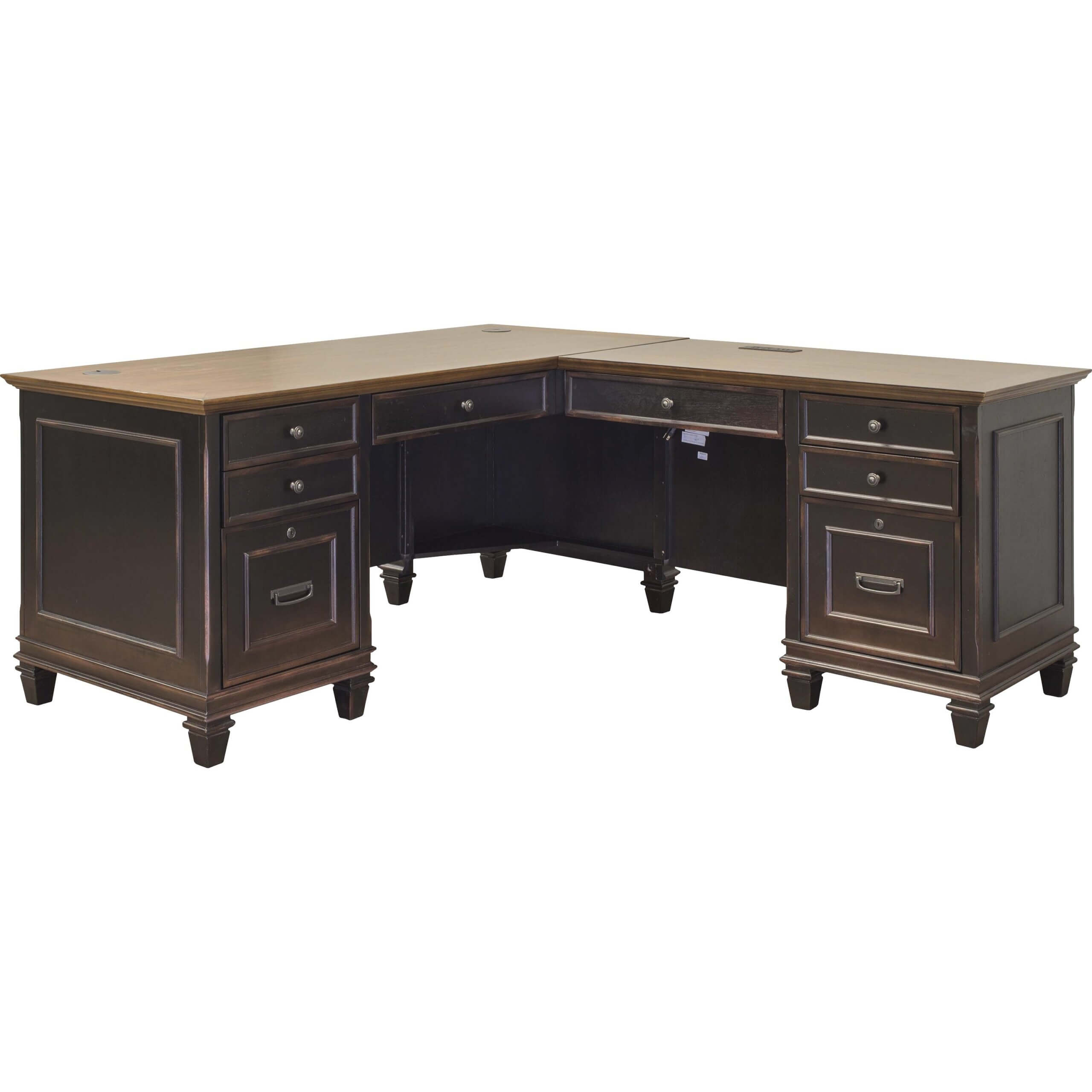 Martin Hartford L-Shaped Desk - Vintage Black