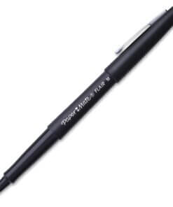 Paper Mate Flair Medium Point Porous Markers - Medium Pen Point - 1.4 mm Pen Point Size - Bullet Pen Point Style - Black Water Based Ink - Black Barrel - Felt Tip - 36 / Pack