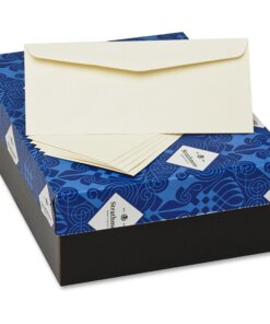 Strathmore Mohawk No. 10 Business Envelopes - Business - #10 - 9 1/2" Width x 4 1/8" Length - 24 lb - Flap - Paper, Cotton - 500 / Box - Ivory