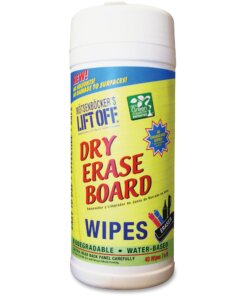 M?tsenb?cker's Lift Off Lift Off Dry Erase Board Wipes - 7" Width x 12" Length - Used as Mark Remover, Shadow Remover, Ink Remover - Water Based - Plastic - 1Each