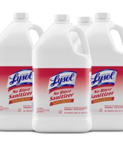 Professional Lysol Professional No Rinse Sanitizer - Concentrate Liquid - 128 fl oz (4 quart) - 4 / Carton