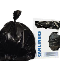 Heritage Linear Low-Density 0.35mil Can Liners - 16 gal Capacity - 24" Width x 32" Length - 0.35 mil (9 Micron) Thickness - Low Density - Black - Linear Low-Density Polyethylene (LLDPE) - 500/Carton - Can, Waste Disposal