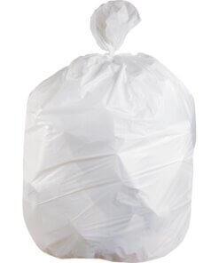 Heritage Super Tuf 33-gallon Can Liners - 33 gal Capacity - 33" Width x 39" Length - 0.90 mil (23 Micron) Thickness - Low Density - White - Linear Low-Density Polyethylene (LLDPE) - 150/Carton - Can