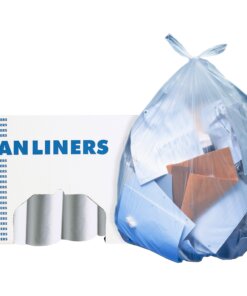 Heritage RePrime AccuFit 44-gal Can Liners - 44 gal/55 lb Capacity - 37" Width x 50" Length - 0.90 mil (23 Micron) Thickness - Clear - Resin - 100/Carton - Can