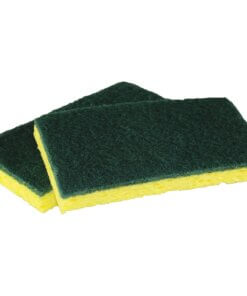Impact Products Cellulose Scrubber Sponge - 0.9" Height x 3.2" Width x 6.3" Length - 40/Carton - Cellulose - Yellow, Green