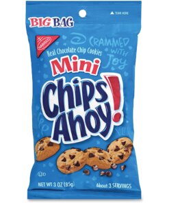 Chips Ahoy! Mini Chocolate Chip Cookies - Chocolate Chip - 3 - 12 / Carton