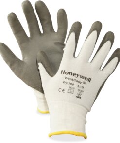 NORTH Workeasy Dyneema Cut Resist Gloves - Polyurethane Coating - Medium Size - Gray, Light Gray - Cut Resistant, Flexible, Abrasion Resistant, Lightweight, Puncture Resistant, Comfortable, Durable, Knitted - For Multipurpose, Construction, Municipal Service - 2 / Pair