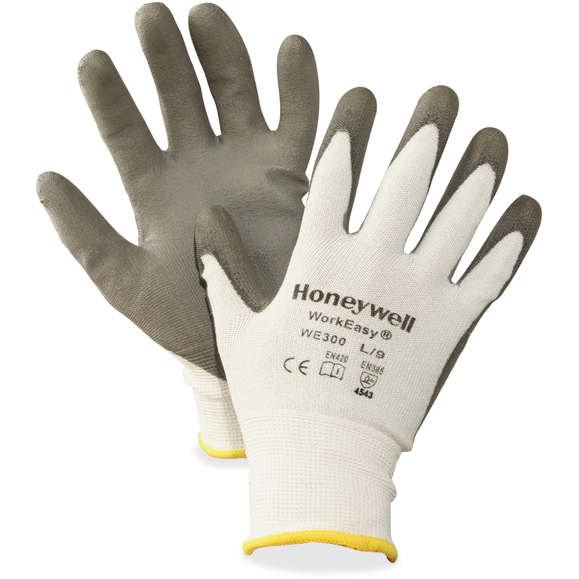 NORTH Workeasy Dyneema Cut Resist Gloves - Polyurethane Coating - X-Large Size - Gray, Light Gray - Abrasion Resistant, Tear Resistant, Puncture Resistant, Cut Resistant, Knitted, Flexible, Lightweight, Comfortable - For Multipurpose, Construction, Municipal Service - 2 / Pair