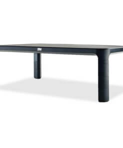 3M Adjustable Monitor Stand for Monitors and Laptops - 20 lb Load Capacity - 5.5" Height x 16" Width x 12" Depth - Desktop - Silver, Black