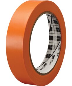 3M General-Purpose Vinyl Tape 764 - 36 yd Length x 1" Width - 5 mil Thickness - Rubber - 4 mil - Polyvinyl Chloride (PVC) Backing - 1 / Roll - Orange
