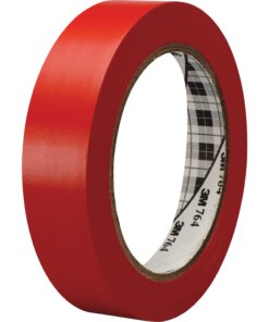 3M General-Purpose Vinyl Tape 764 - 36 yd Length x 1" Width - 5 mil Thickness - Rubber - 4 mil - Polyvinyl Chloride (PVC) Backing - 1 / Roll - Red