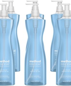 Method Dish Soap - 18 fl oz (0.6 quart) - Sea Mineral Scent - 6 / Carton - Light Blue