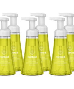 Method Foaming Hand Soap - Lemon Mint Scent - 10 fl oz (295.7 mL) - Pump Bottle Dispenser - Hand - Lemon Yellow - Paraben-free, Phthalate-free, Triclosan-free - 6 / Carton