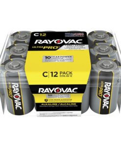 Rayovac Ultra Pro Alkaline C Battery 12-Packs - For Multipurpose - C - 1.5 V DC - 8 / Carton